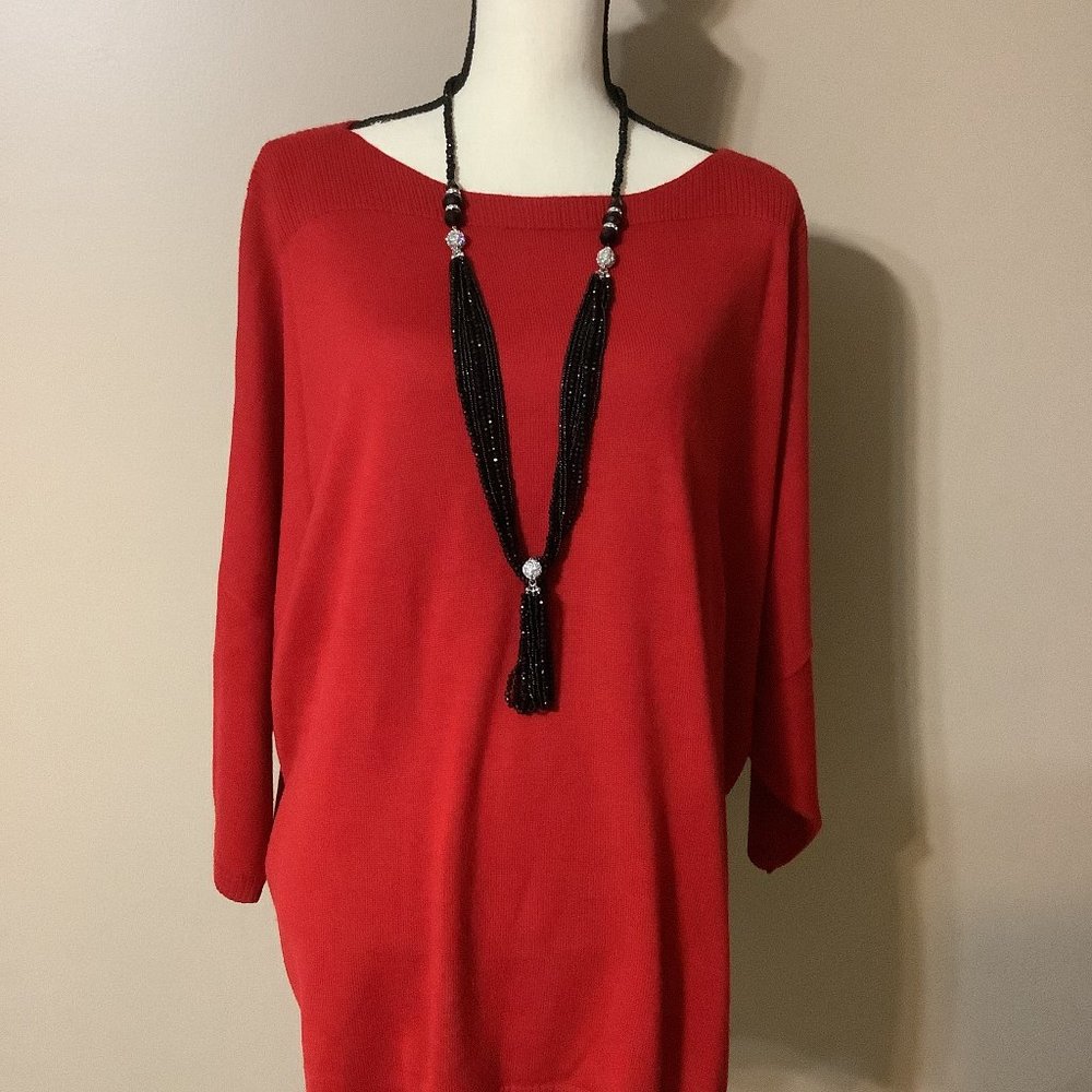 COLDWATER CREEK Red Sweater 3X